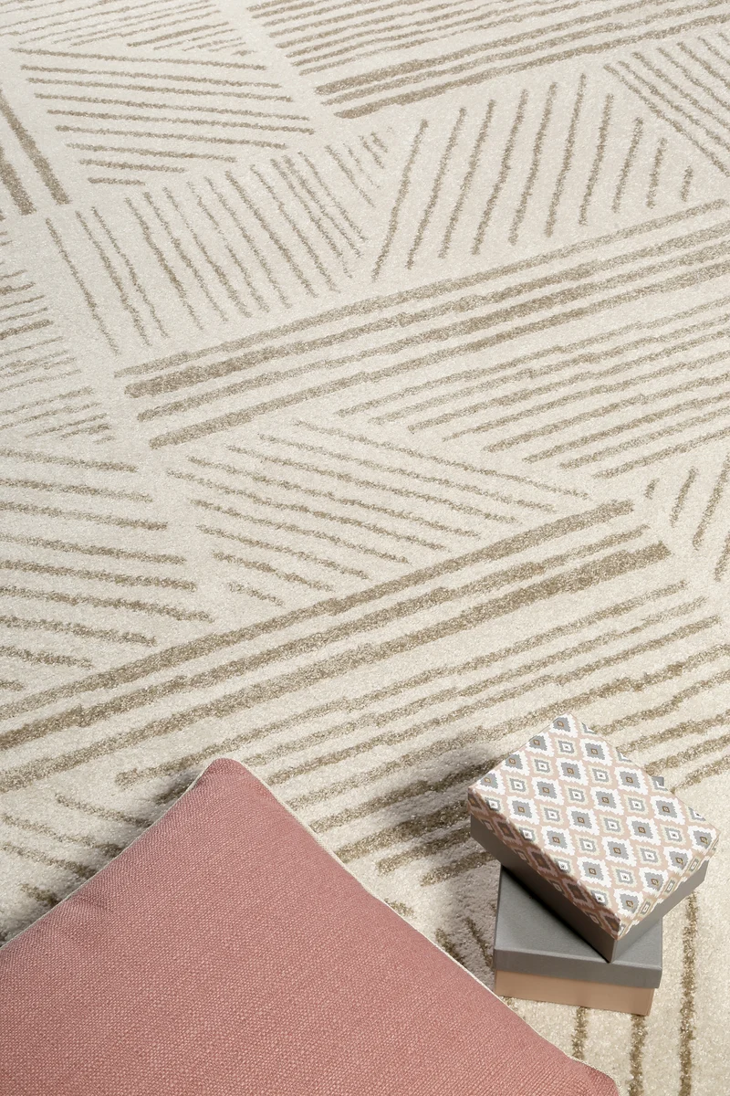 ESPRIT Webteppich creme beige "Scribble"