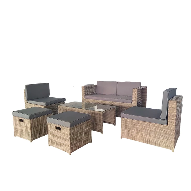 Gartenlounge "Milli" für 6 Personen inkl. Sitzkissen