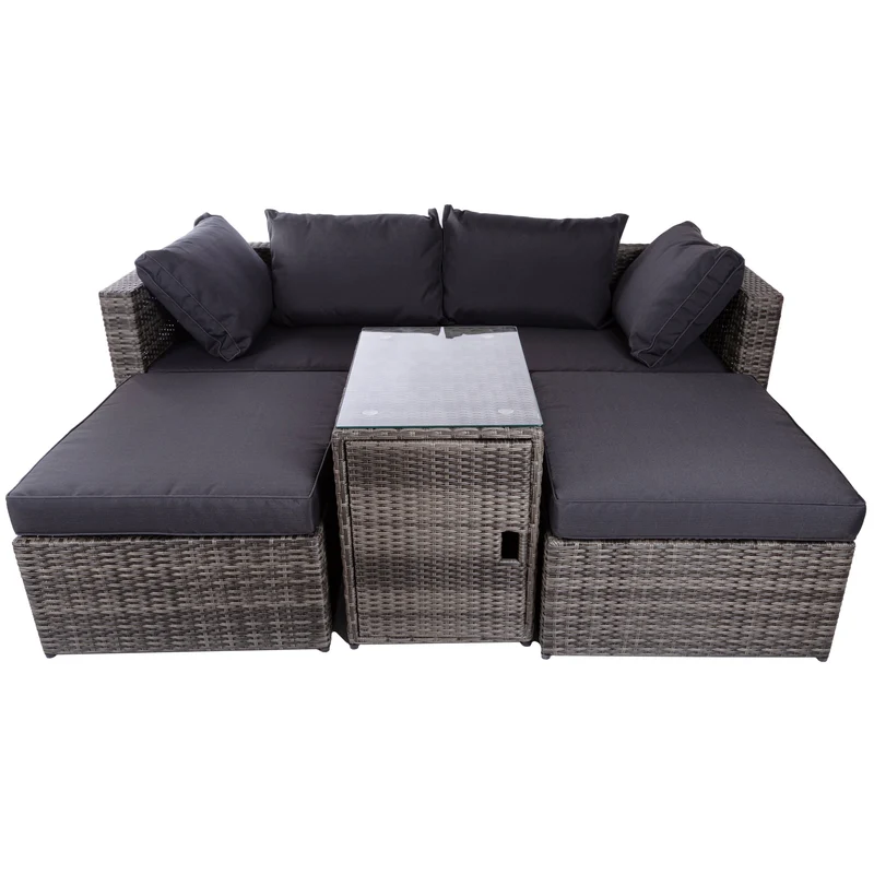 Gartenlounge "Ruby" 2-4 Sitzer inkl. Tisch