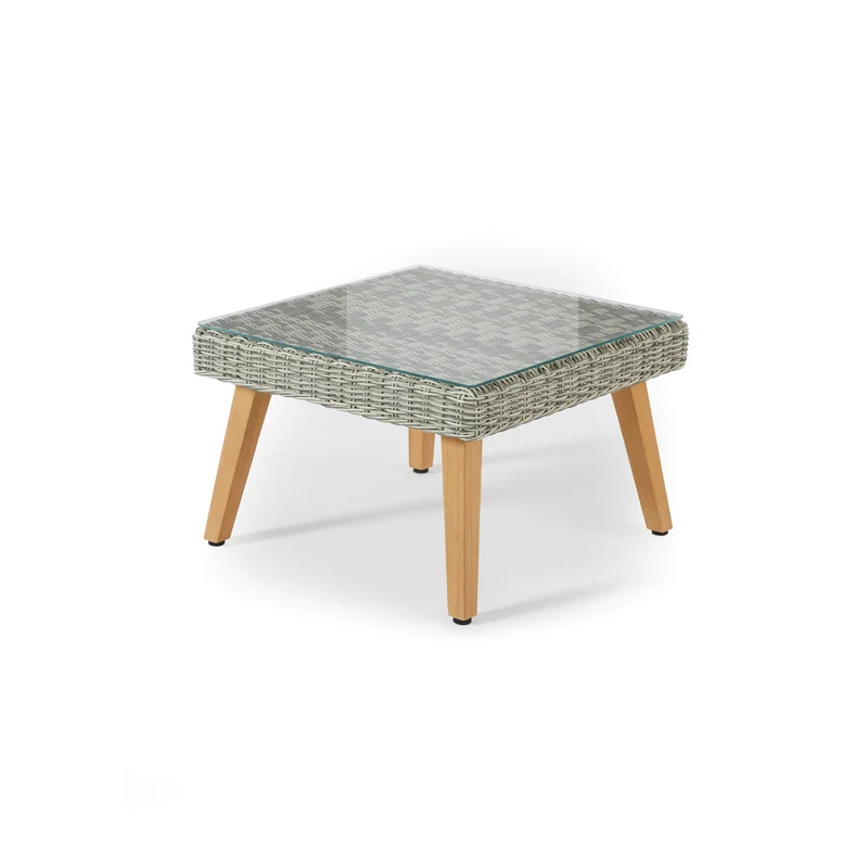 Garten Ecksofa "Zac" 5-Sitzer, mit Beistelltisch und Sitzkissen
