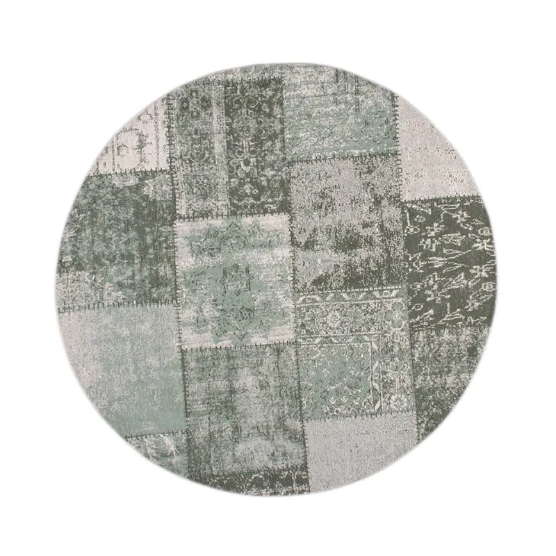 Teppich Patchwork Rund - Dreams Grun