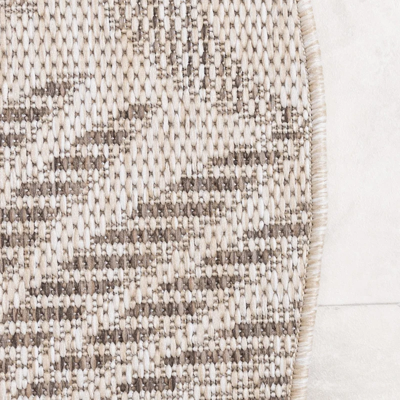 In- & Outdoor Teppich Rund - Tiga Palm Taupe