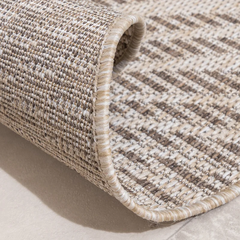 In- & Outdoor Teppich Rund - Tiga Palm Taupe