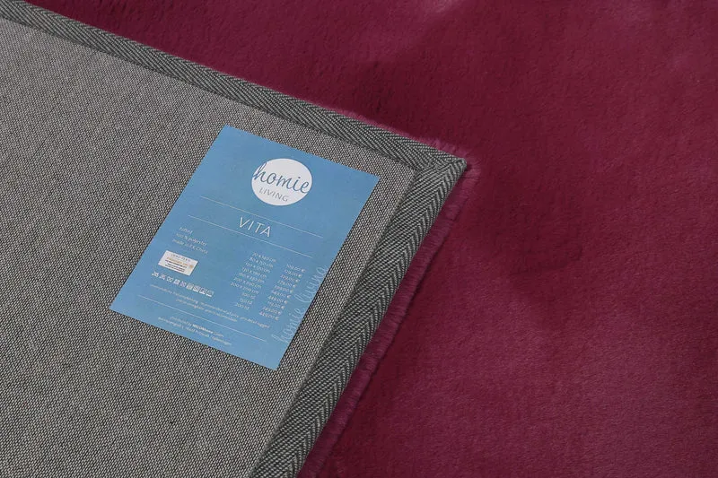Kunstfell Teppich Violett kuschelig & flauschig "Vita" Homie Living