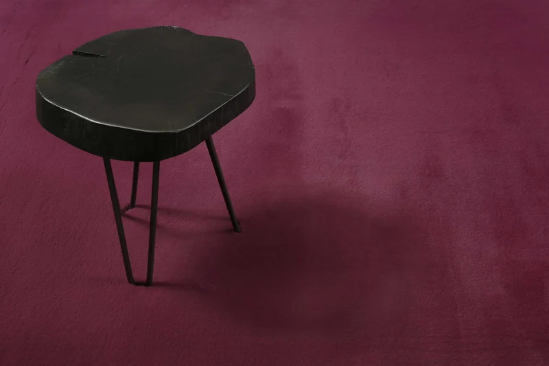 Esprit Teppich Rund Violett und sehr flauschig Hochflor "Alice"