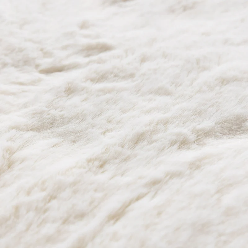 Hochflor Teppich Rund - Comfy Supreme Weiß