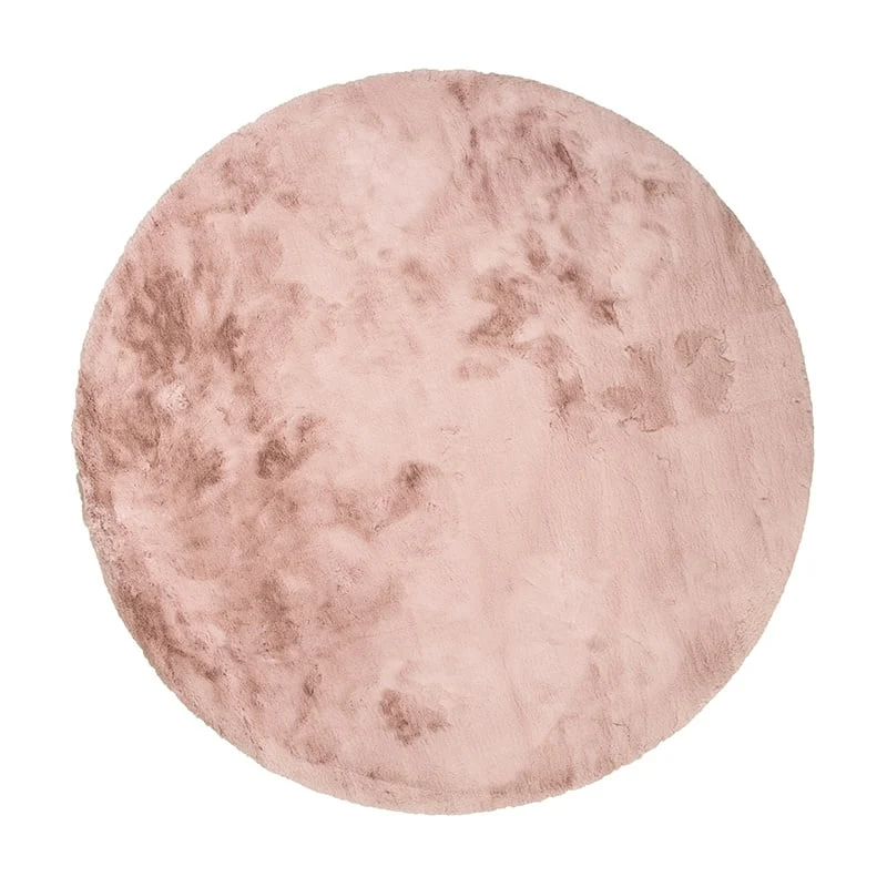 Hochflor Teppich Rund - Comfy Supreme Rosa