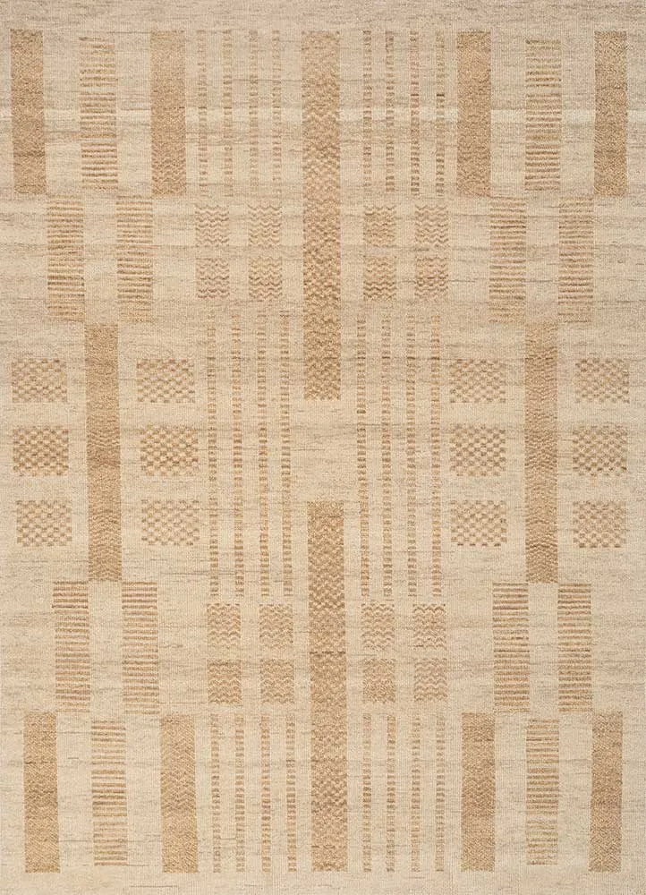 Wollteppich - 180 x 270 cm - gold