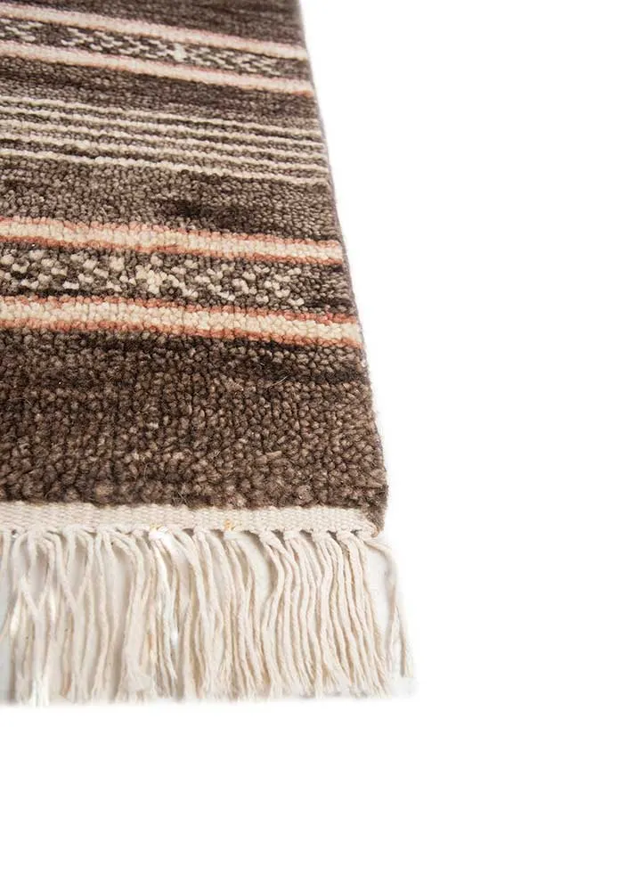 Wollteppich - 180 x 270 cm - beige