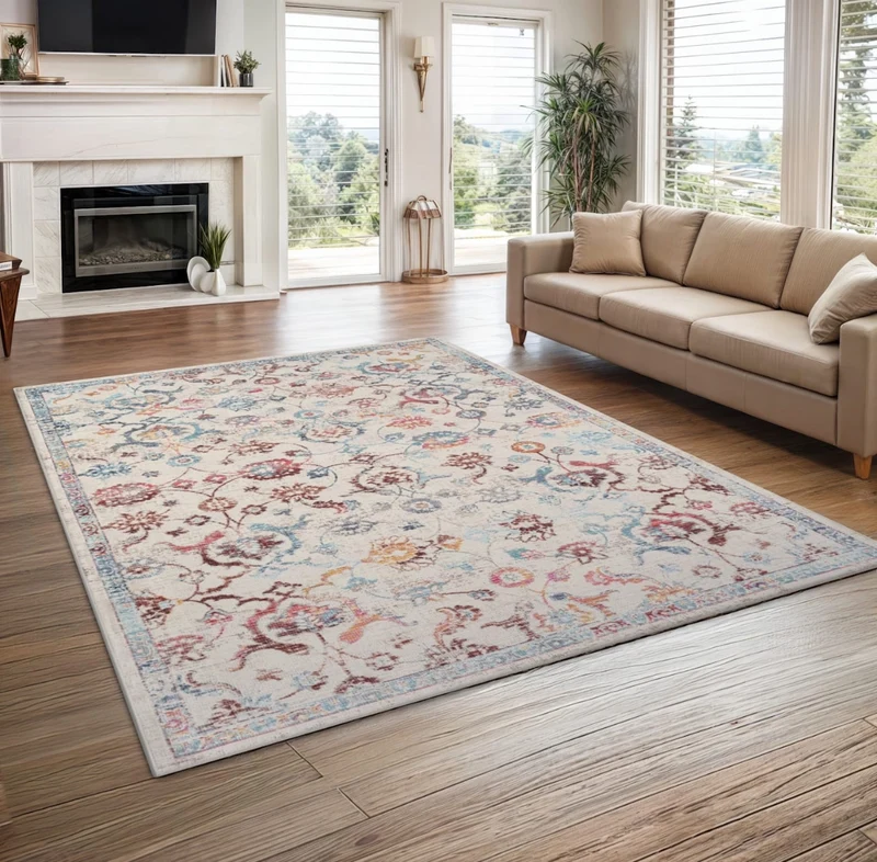 MY-RUG "Anjali" Flachgewebter Teppich mit Muster