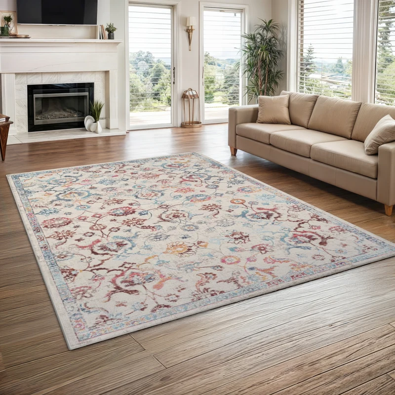 MY-RUG "Anjali" Flachgewebter Teppich mit Muster