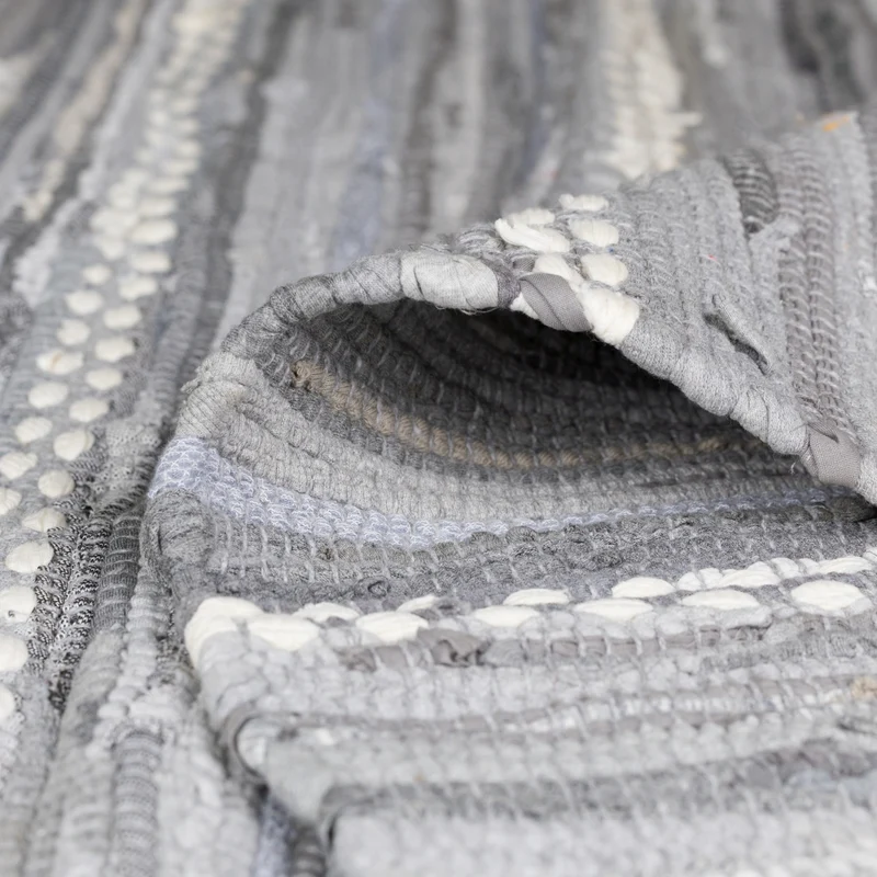 MY-RUG Chindi "Nandini", Fleckerl Teppich, aus recycelten Baumwollresten, handgewebt