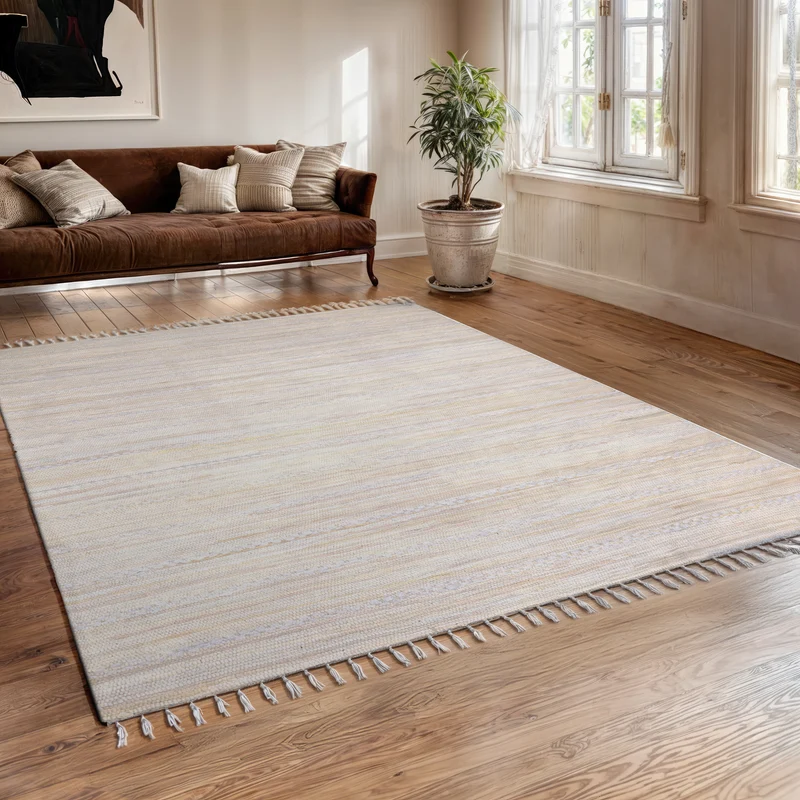 MY-RUG Chindi "Nandini", Fleckerl Teppich, aus recycelten Baumwollresten, handgewebt