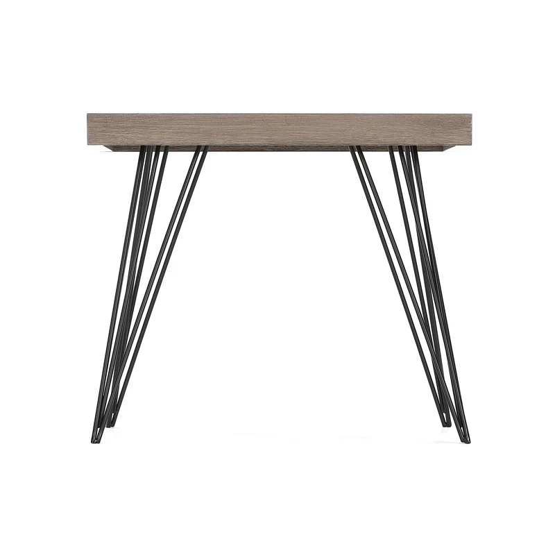 Beistelltisch Hestia, quadro 50x50x43cm in Eichenoptik mit Metallbeinen