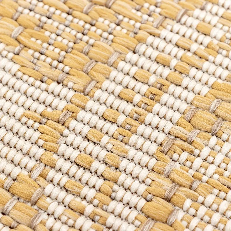 In- & Outdoor Teppich Rund - Summer Oriental Gelb