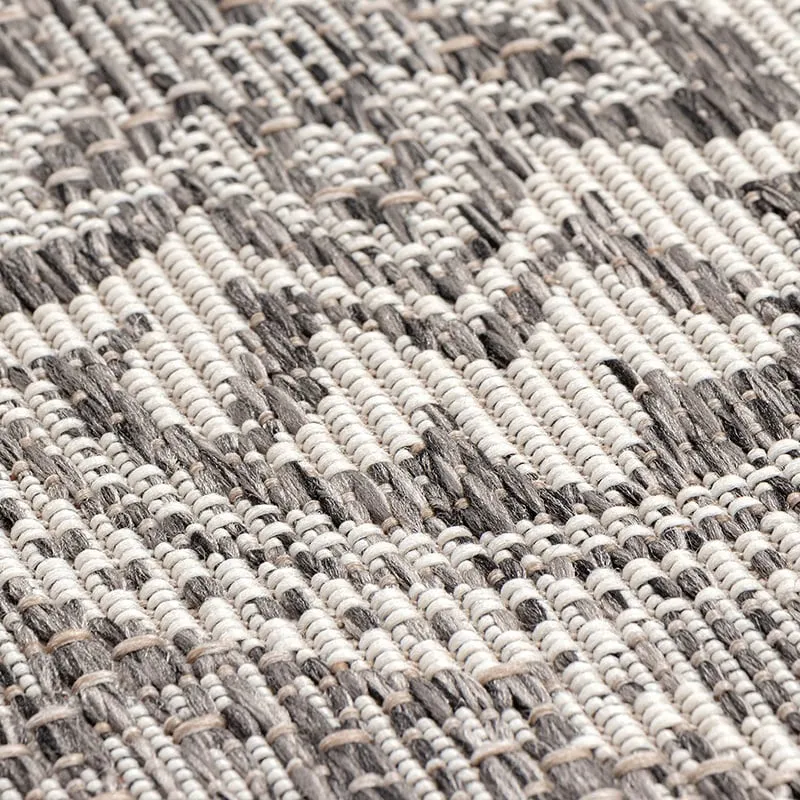 In- & Outdoor Teppich Rund - Summer Oriental Grau