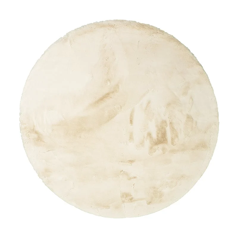 Hochflor Teppich Rund - Comfy Supreme Creme