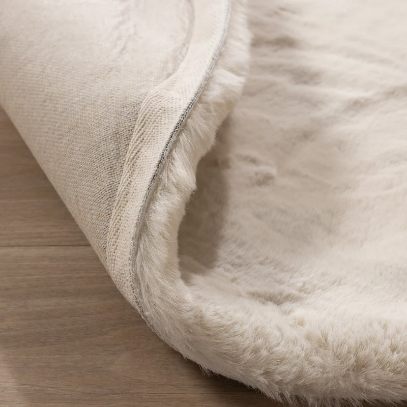 Hochflor Teppich Rund - Comfy Supreme Creme