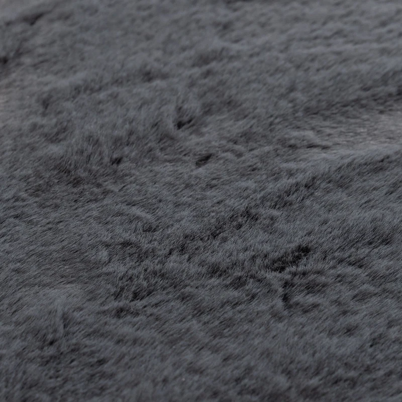 Hochflor Teppich Rund - Comfy Supreme Anthrazit