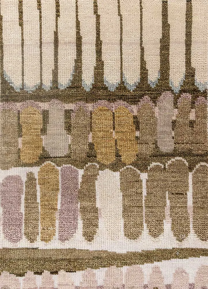 Wollteppich - 60 x 90 cm - braun