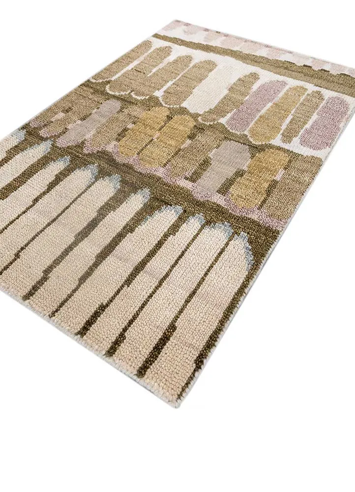 Wollteppich - 60 x 90 cm - braun
