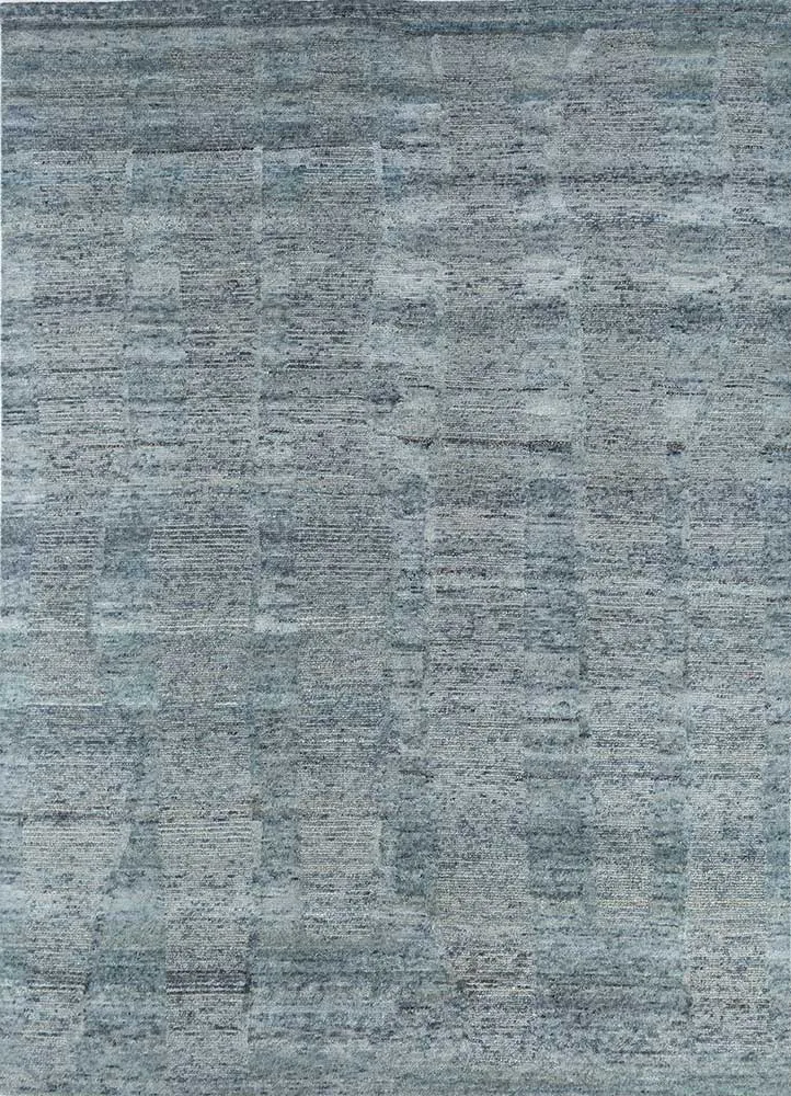 Wollteppich - 240 x 300 cm - blau