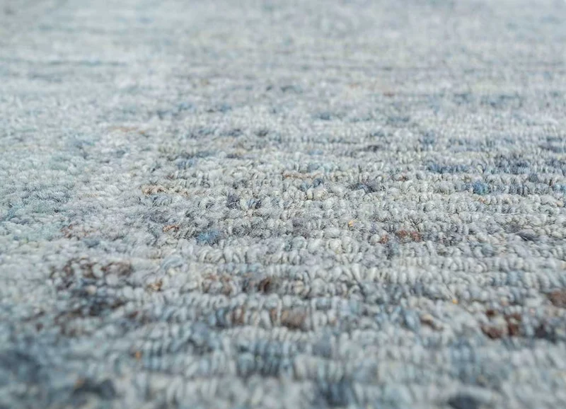 Wollteppich - 240 x 300 cm - blau