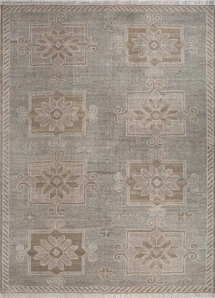 Wollteppich - 240 x 300 cm - blau