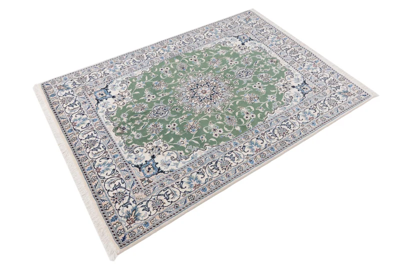 Perserteppich - Nain - 146 x 204 cm - grün
