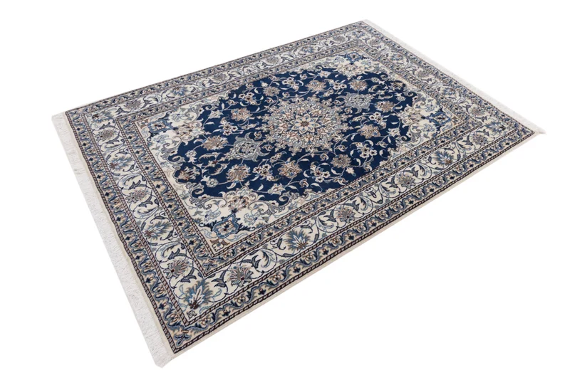 Perserteppich - Nain - 145 x 205 cm - dunkelblau