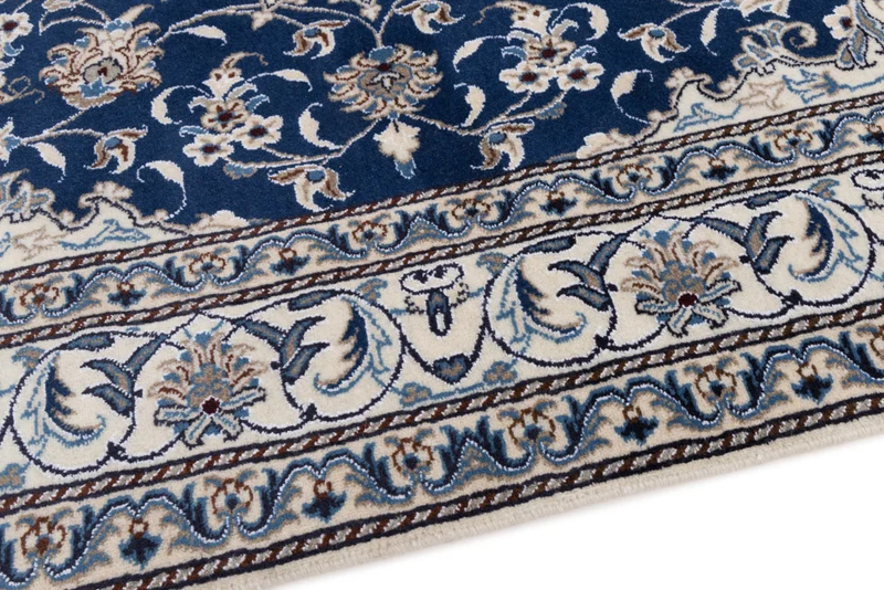 Perserteppich - Nain - 145 x 205 cm - dunkelblau