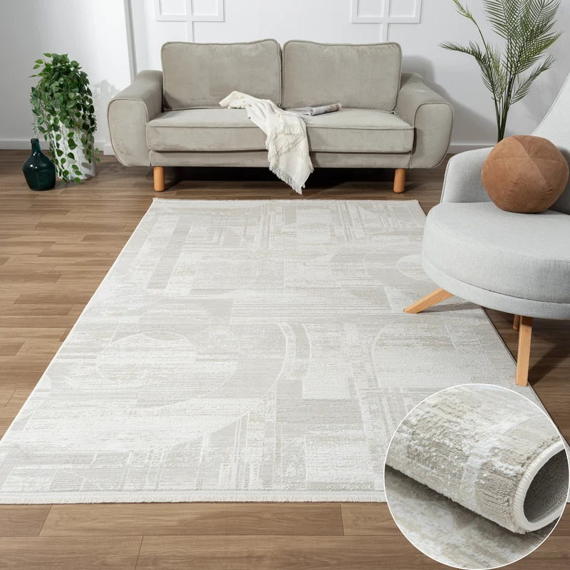 MY-RUG "Dag", Kurzflorteppich cremefarben