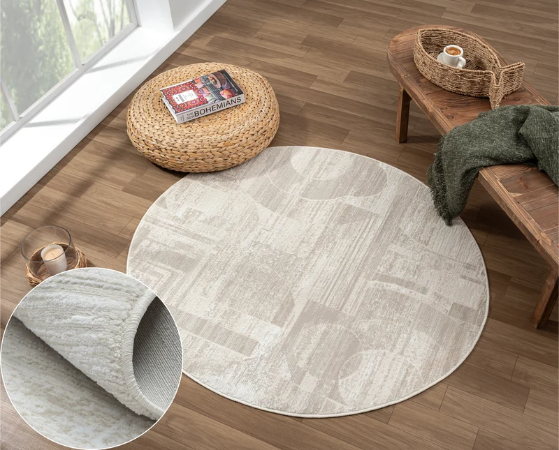 MY-RUG "Dag", Kurzflorteppich cremefarben