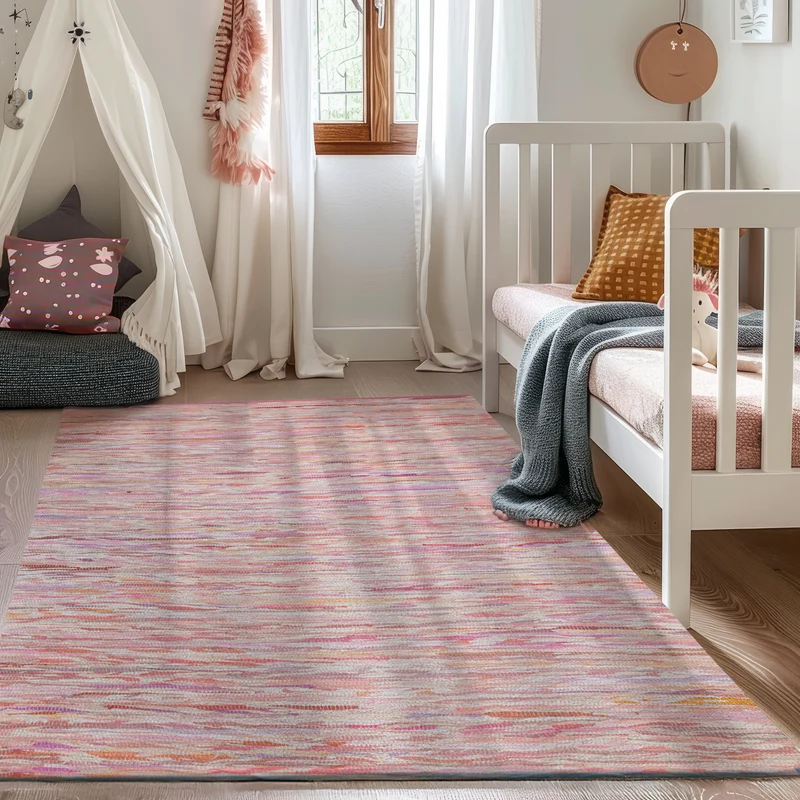 MY-RUG Chindi "Rajesh", hergestellt aus Baumwollresten, handgewebt