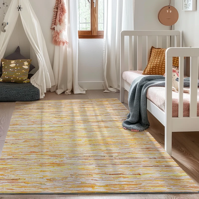 MY-RUG Chindi "Rajesh", hergestellt aus Baumwollresten, handgewebt