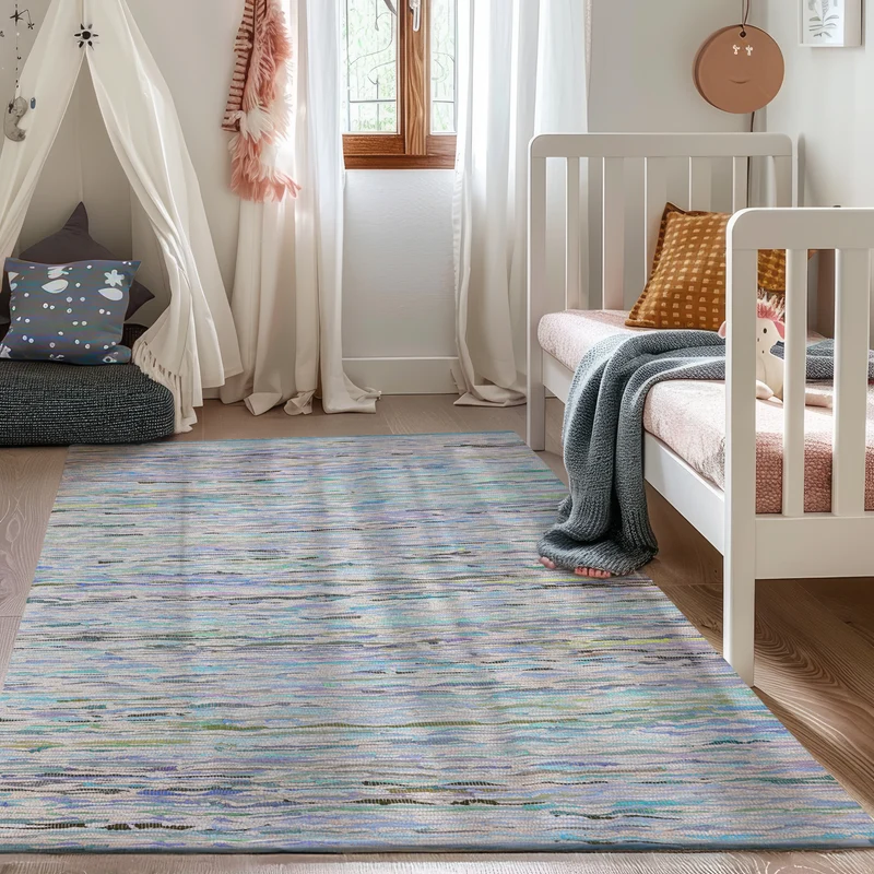 MY-RUG Chindi "Rajesh", hergestellt aus Baumwollresten, handgewebt