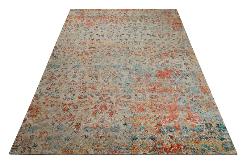 Vintage Teppich Bunt orientalisch aus Neuseelandwolle