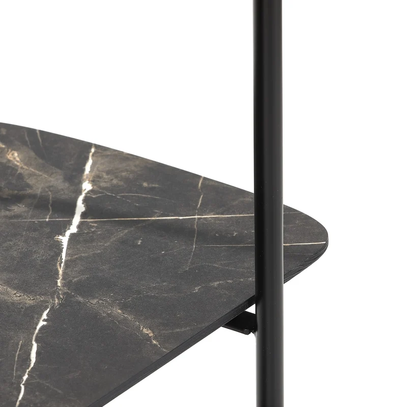 Regal Poseidon, 90x33x160cm dunkles Mamordekor