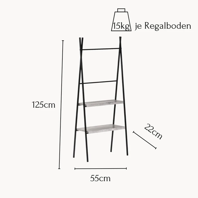Wohnando Leiterregal Artemis
