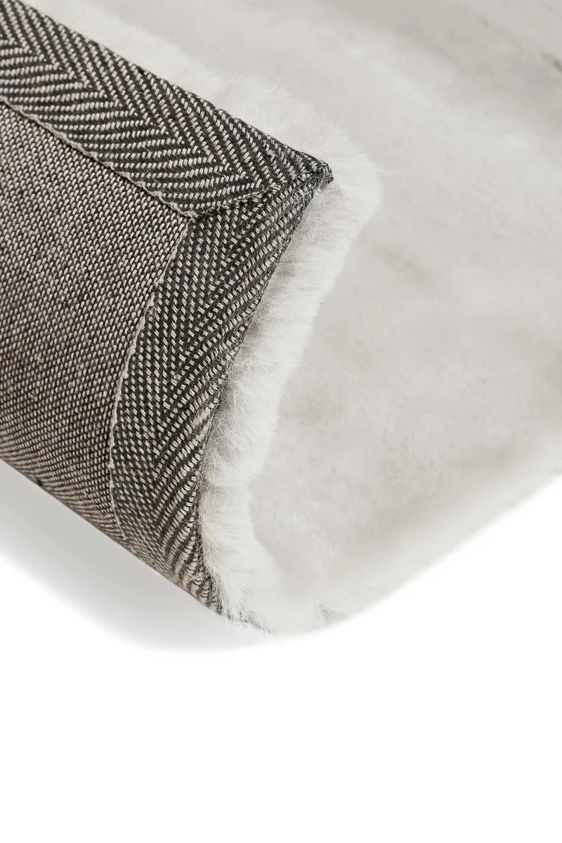 Kunstfell Teppich Beige Grau flauschig und weich "Anna" WECONhome Basics