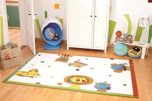 Sigikid Kinderteppich Creme Beige "Animal Festival"