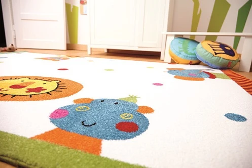 Sigikid Kinderteppich Creme Beige "Animal Festival"
