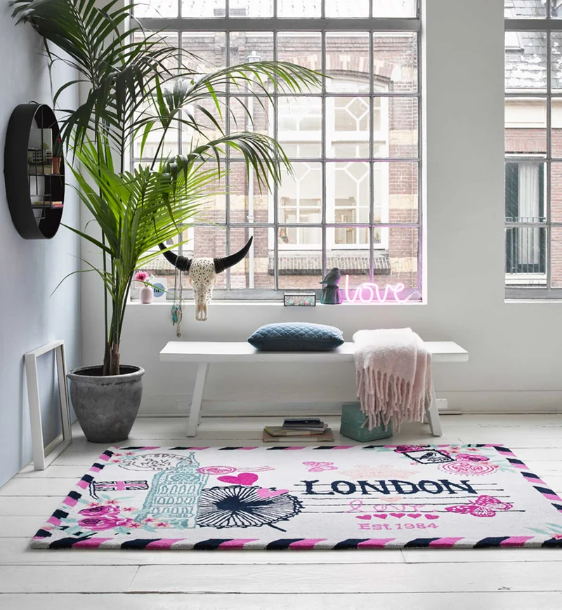 Teppich Bunt aus Wolle "Metropolis" Accessorize