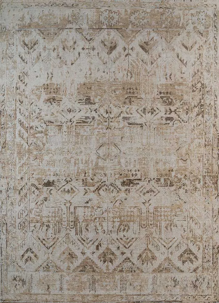 Wollteppich - 240 x 300 cm - gold