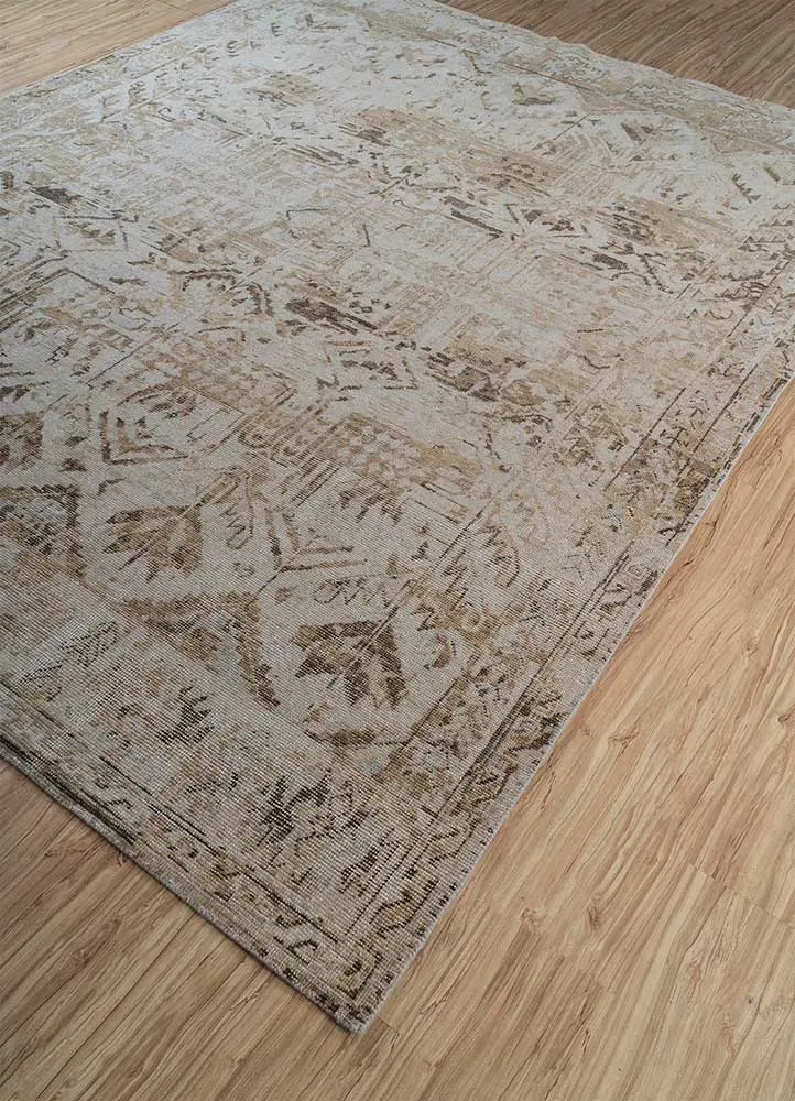 Wollteppich - 240 x 300 cm - gold