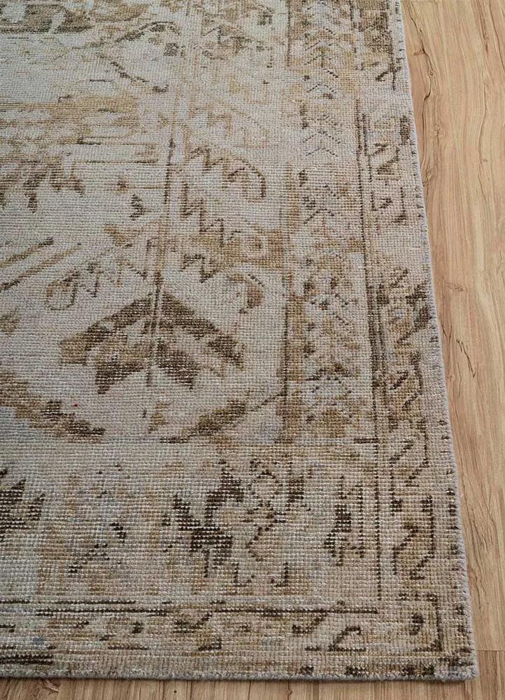 Wollteppich - 240 x 300 cm - gold