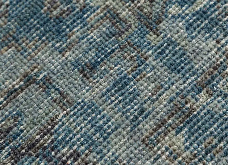 Wollteppich - 240 x 300 cm - blau