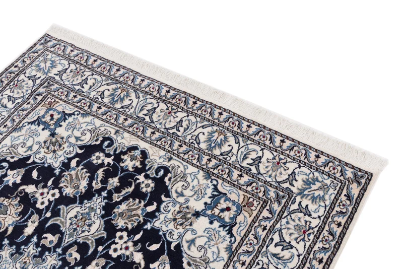 Perserteppich - Nain - 150 x 195 cm - dunkelblau
