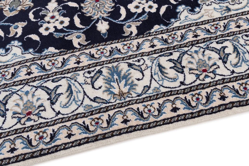 Perserteppich - Nain - 150 x 195 cm - dunkelblau