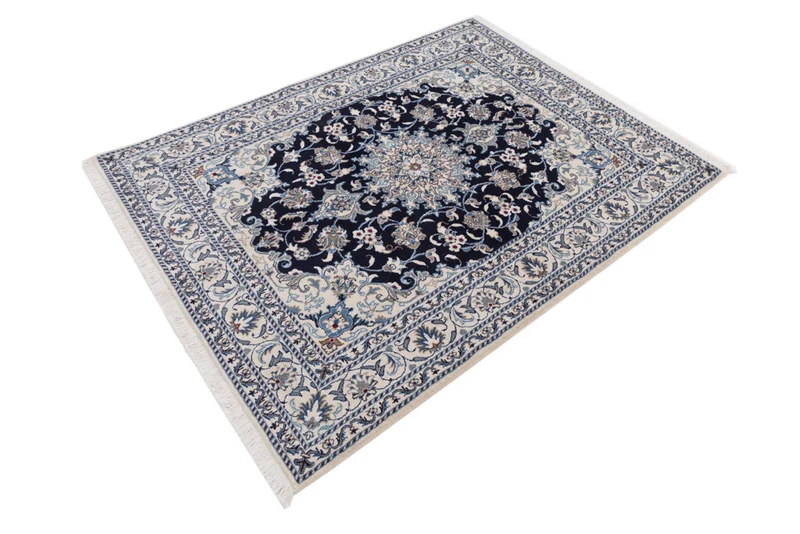 Perserteppich - Nain - 150 x 193 cm - dunkelblau